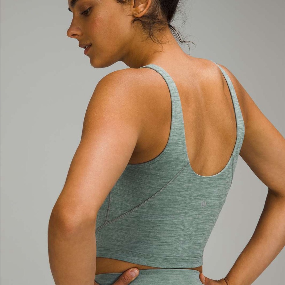 Lululemon Athletica Align Tank Top Heathered Tidewater Teal - Size 2 - Picture 3 of 6